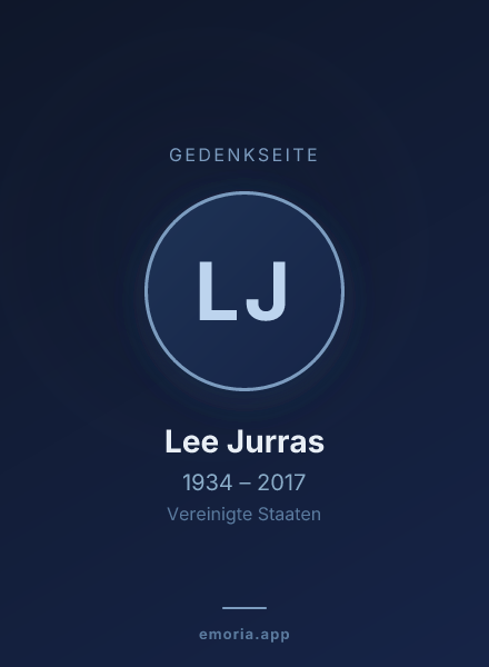Gedenkportrait von Lee Jurras