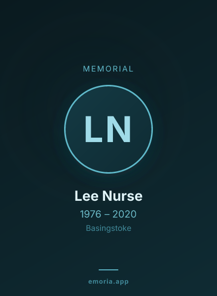 Memorial portrait of Lee Nurse