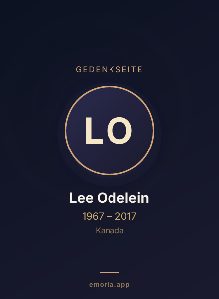 Gedenkportrait von Lee Odelein