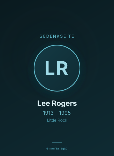 Gedenkportrait von Lee Rogers