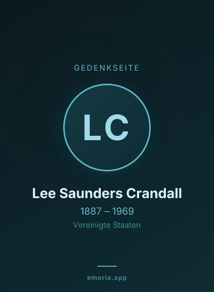 Gedenkportrait von Lee Saunders Crandall