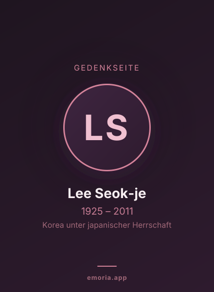 Gedenkportrait von Lee Seok-je