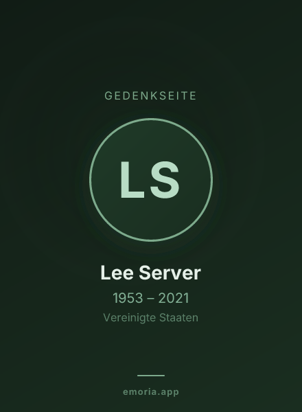 Gedenkportrait von Lee Server