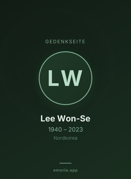 Gedenkportrait von Lee Won-Se