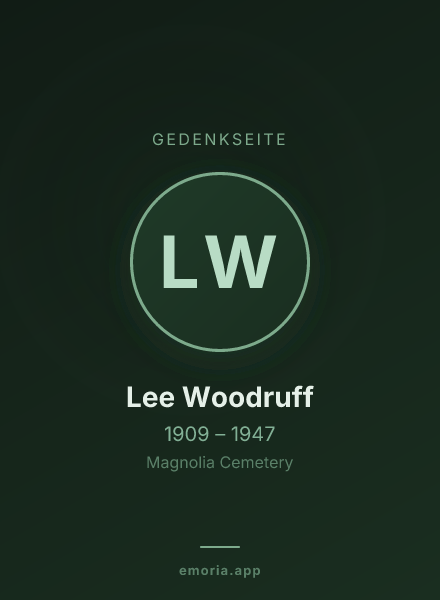 Gedenkportrait von Lee Woodruff