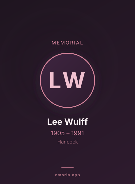 Memorial portrait of Lee Wulff