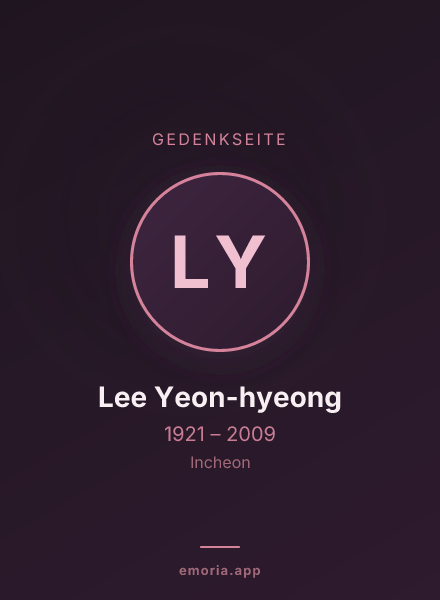 Gedenkportrait von Lee Yeon-hyeong