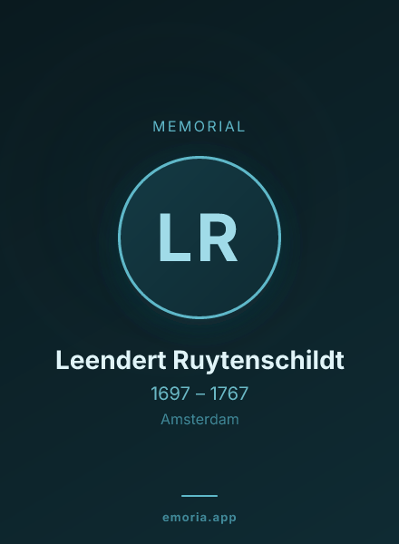 Memorial portrait of Leendert Ruytenschildt