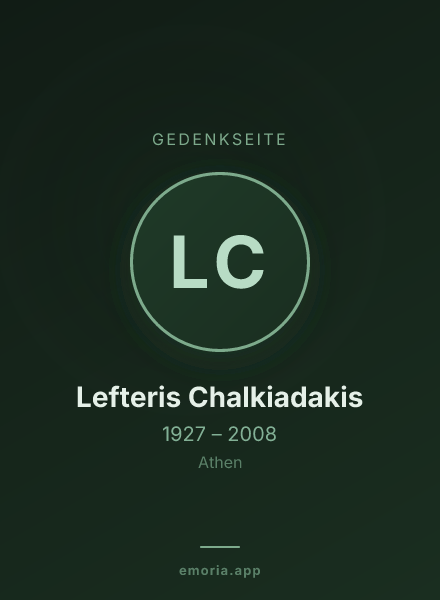 Gedenkportrait von Lefteris Chalkiadakis