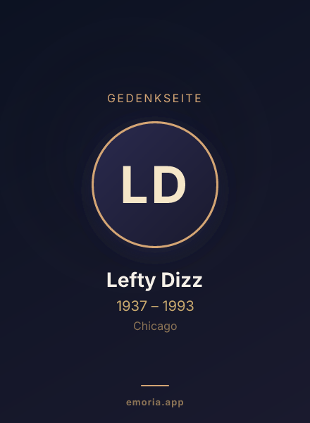 Gedenkportrait von Lefty Dizz