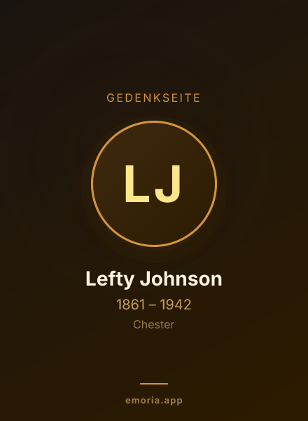 Gedenkportrait von Lefty Johnson