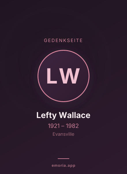 Gedenkportrait von Lefty Wallace