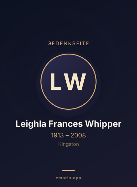 Gedenkportrait von Leighla Frances Whipper