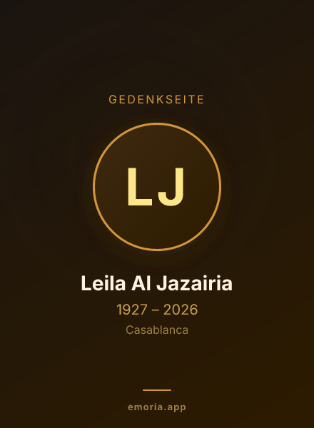 Gedenkportrait von Leila Al Jazairia