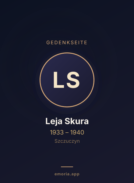Gedenkportrait von Leja Skura