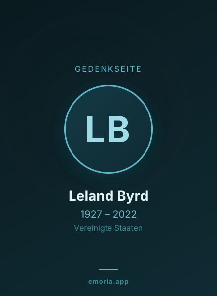 Gedenkportrait von Leland Byrd