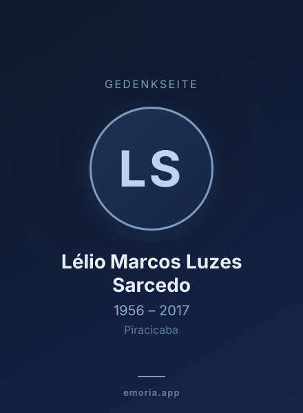 Gedenkportrait von Lélio Marcos Luzes Sarcedo