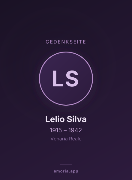 Gedenkportrait von Lelio Silva