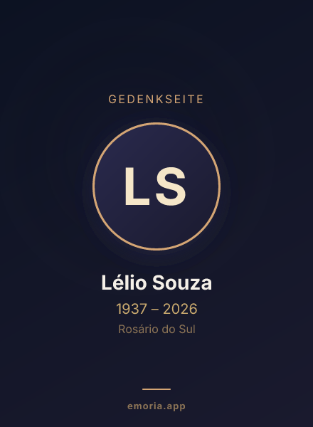 Gedenkportrait von Lélio Souza