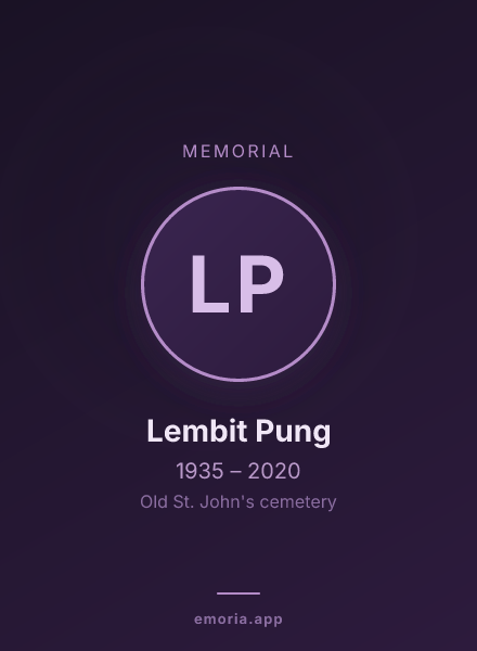 Memorial portrait of Lembit Pung