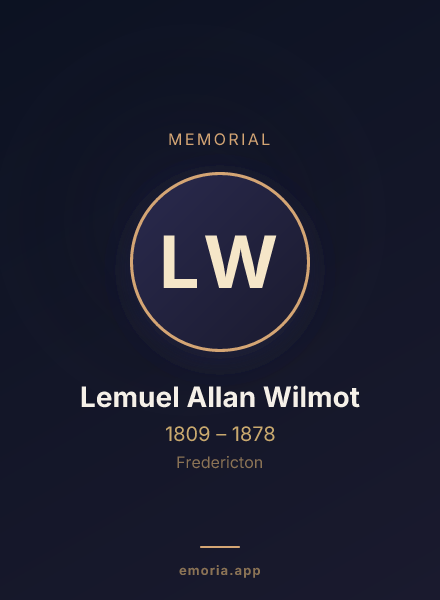 Memorial portrait of Lemuel Allan Wilmot