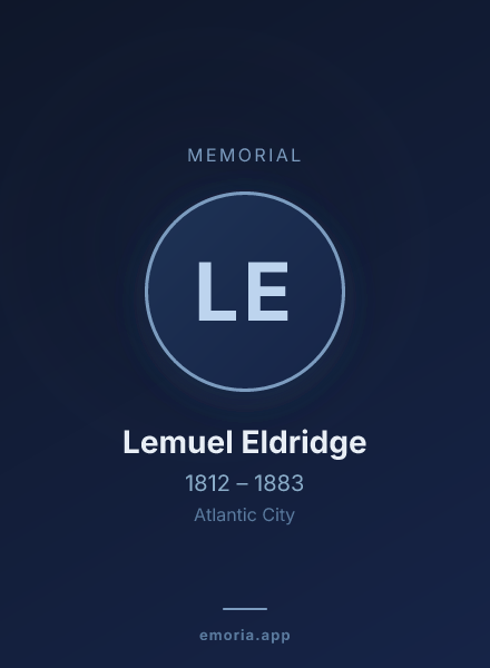 Memorial portrait of Lemuel Eldridge