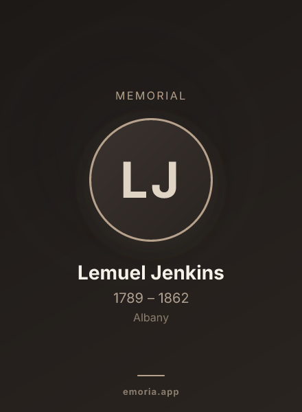 Memorial portrait of Lemuel Jenkins
