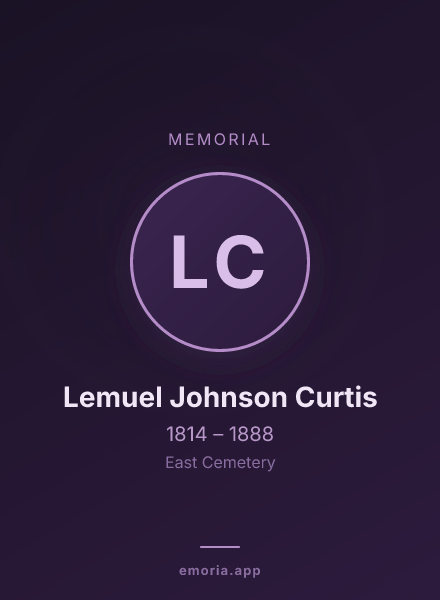 Memorial portrait of Lemuel Johnson Curtis