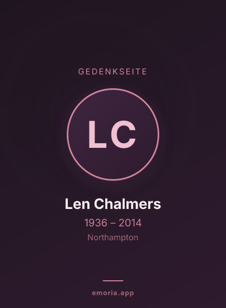 Gedenkportrait von Len Chalmers