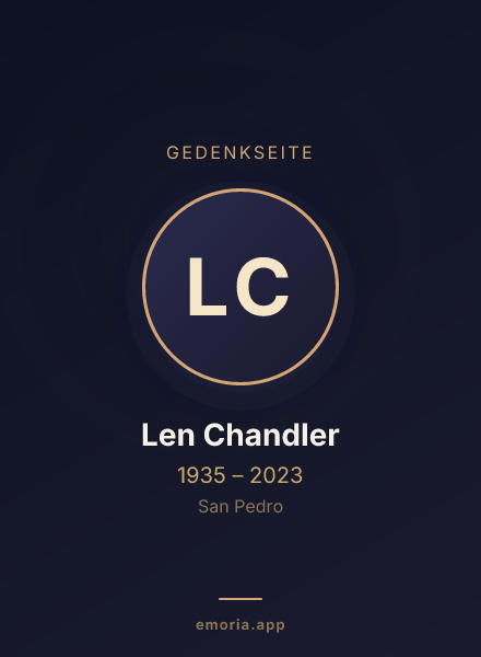 Gedenkportrait von Len Chandler