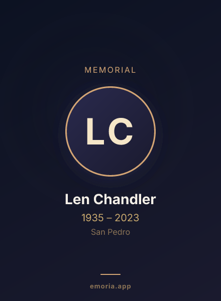 Memorial portrait of Len Chandler