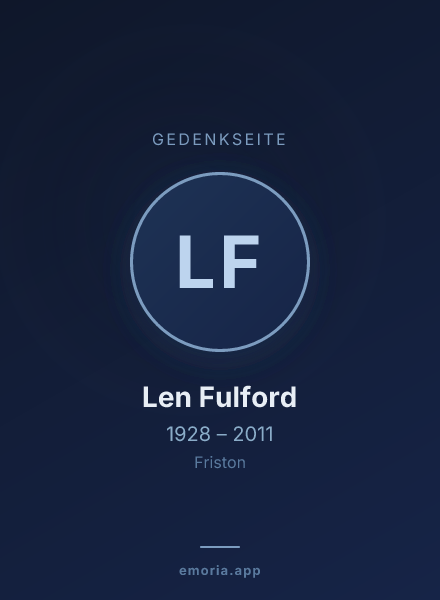 Gedenkportrait von Len Fulford