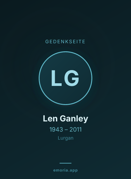 Gedenkportrait von Len Ganley