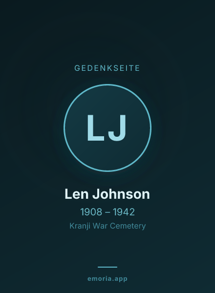Gedenkportrait von Len Johnson
