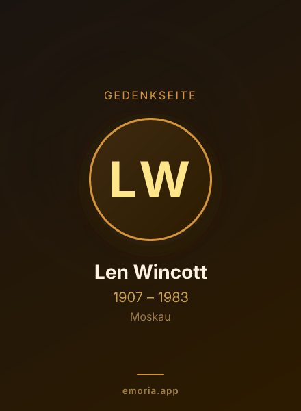 Gedenkportrait von Len Wincott