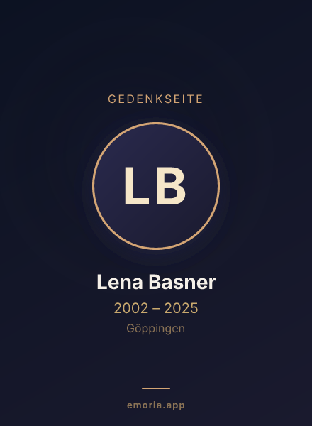 Gedenkportrait von Lena Basner