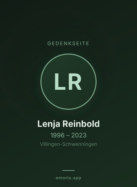 Gedenkportrait von Lenja Reinbold