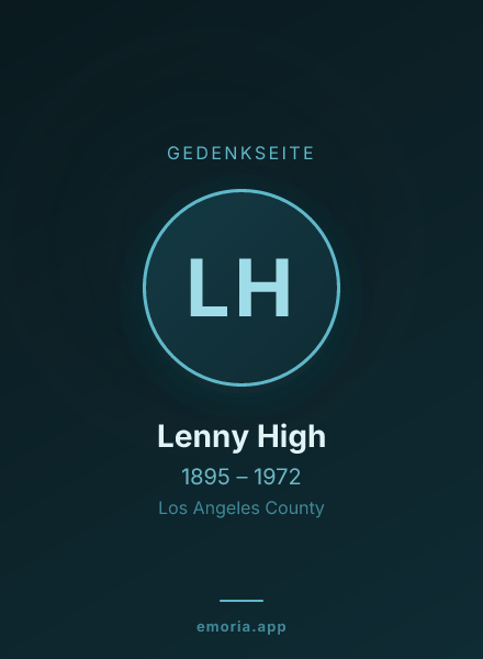 Gedenkportrait von Lenny High