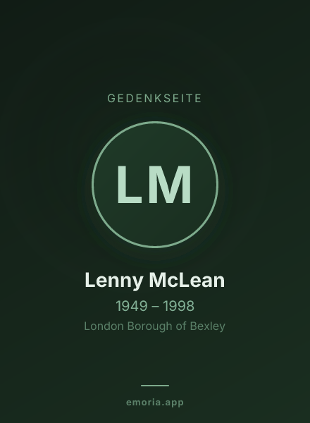 Gedenkportrait von Lenny McLean