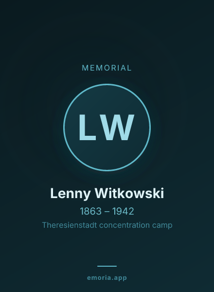 Memorial portrait of Lenny Witkowski