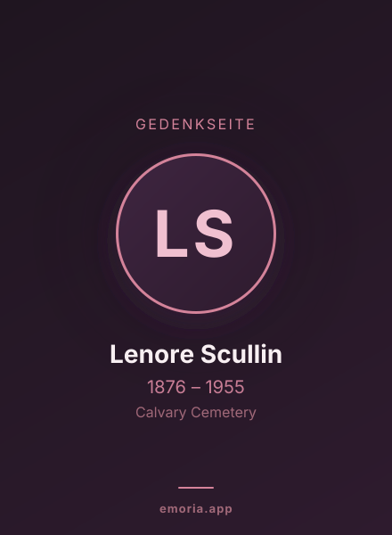 Gedenkportrait von Lenore Scullin