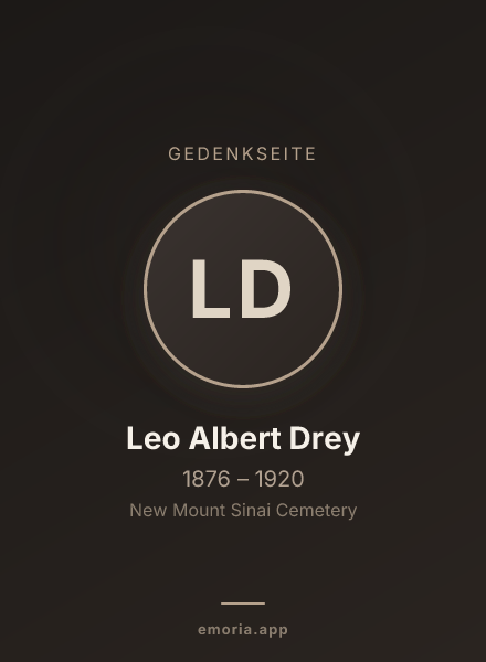 Gedenkportrait von Leo Albert Drey