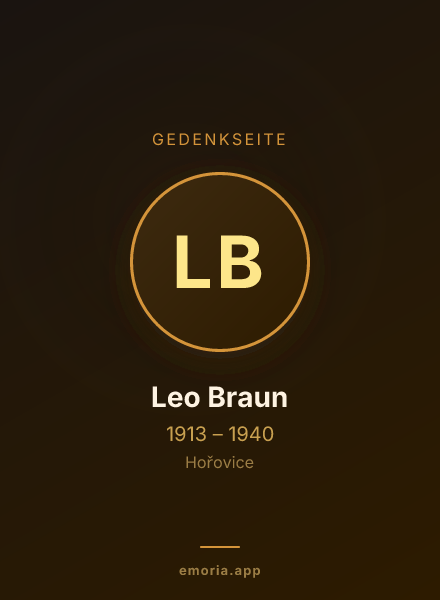 Gedenkportrait von Leo Braun