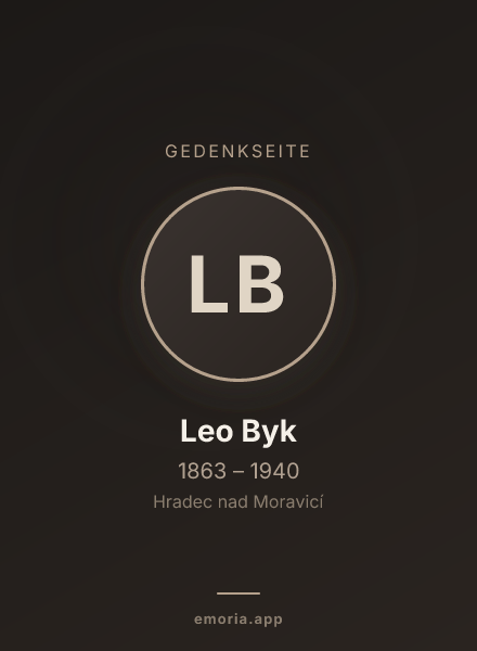 Gedenkportrait von Leo Byk