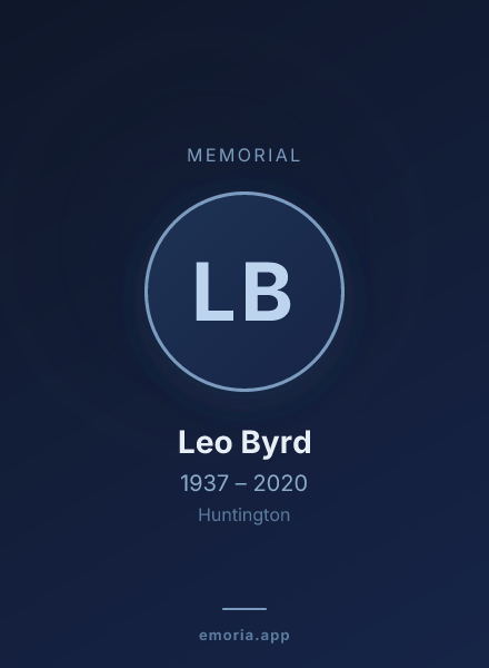 Memorial portrait of Leo Byrd