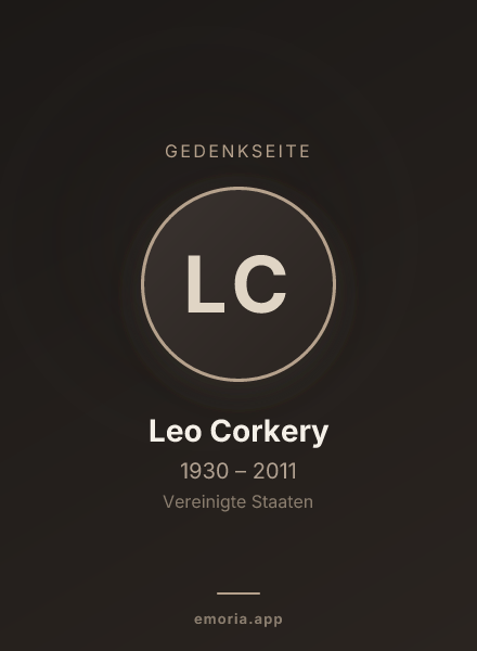 Gedenkportrait von Leo Corkery