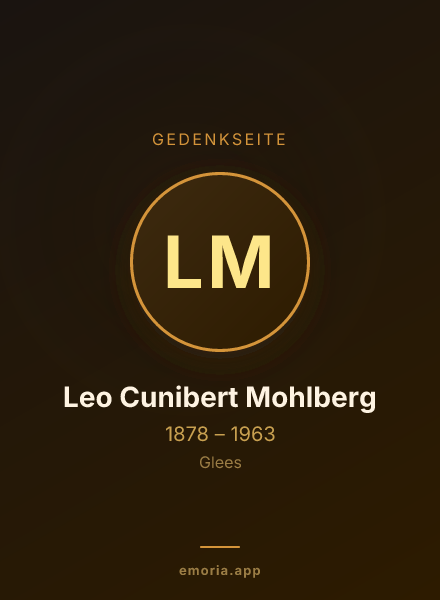 Gedenkportrait von Leo Cunibert Mohlberg