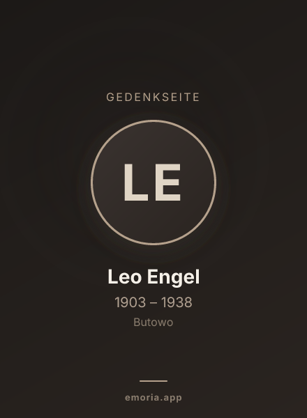 Gedenkportrait von Leo Engel