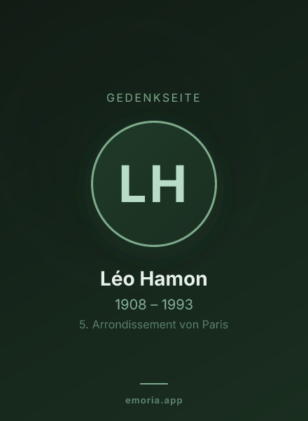 Gedenkportrait von Léo Hamon