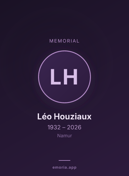 Memorial portrait of Léo Houziaux